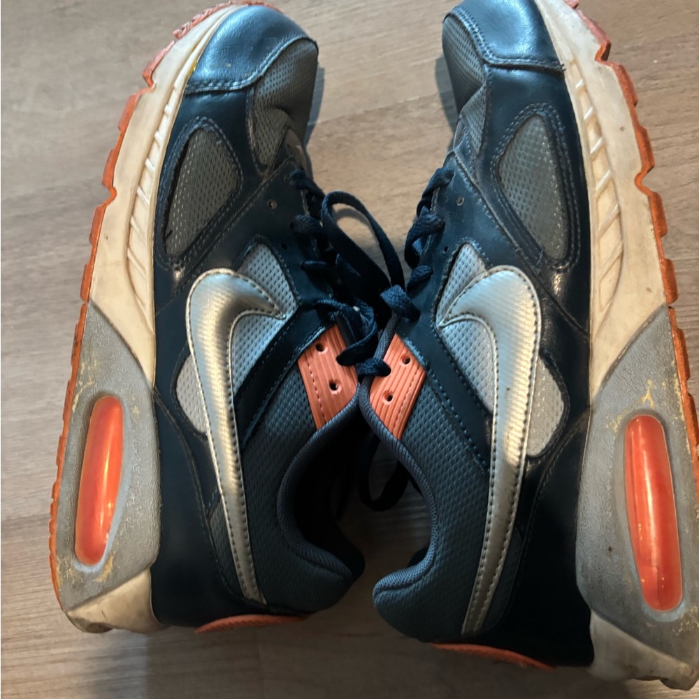Nike Blue and Orange Air Max Sneakers